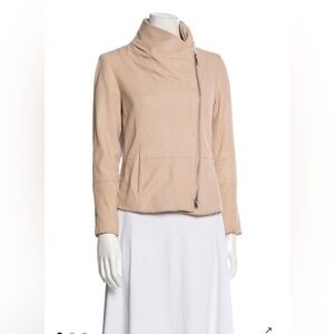 Vince Goat Leather Biker Jacket